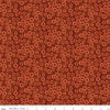 Image of Spooky Polka Dots Rusty Oak quilting cotton fabric by Teresa Kogut for Riley Blake Designs. Features dots on an orange background. Cute Little Fabric Shop.