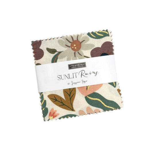 SALE Sunlit Ruins Mini Charm Pack Floral Fabric - 38160MC - 42-Piece Precut - Moda Fabrics Quilting Cotton Fabric