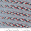 Independence Day Bowties Splash quilting cotton fabric by Sweetwater for Moda Fabrics. Features bowties on a blue background. Cute Little Fabric Shop.