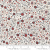 Independence Day Meadow Vanilla quilting cotton fabric by Sweetwater for Moda Fabrics. Features flowers on a white background. Cute Little Fabric Shop.