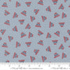 Independence Day God Bless America Splash quilting cotton fabric by Sweetwater for Moda Fabrics. Features dots on a blue background. Cute Little Fabric Shop.