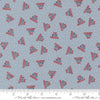 Independence Day God Bless America Splash quilting cotton fabric by Sweetwater for Moda Fabrics. Features dots on a blue background. Cute Little Fabric Shop.