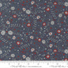 Independence Day Meadow Indigo quilting cotton fabric by Sweetwater for Moda Fabrics. Features flowers on a blue background. Cute Little Fabric Shop.