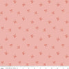 Image of Designer Flannel Sweet Cotton Tales Bows Pink quilting cotton fabric by Little Forest Atelier for RIley Blake Designs. Features bows on a pink background. Cute Little Fabric Shop.