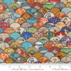 Image of Saltwater Hidden Treasure Patchwork Nautical quilting cotton fabric by Cathe Holden for Moda Fabrics. Features ocean circles on a multicolored background. Cute Little Fabric Shop.