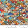 Image of Saltwater Hidden Treasure Patchwork Nautical quilting cotton fabric by Cathe Holden for Moda Fabrics. Features ocean circles on a multicolored background. Cute Little Fabric Shop.