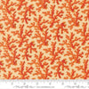 Image of Saltwater Coral Me This Coral quilting cotton fabric by Cathe Holden for Moda Fabrics. Features coral on an orange background. Cute Little Fabric Shop.