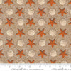 Image of Saltwater Sandy Beach Sand quilting cotton fabric by Cathe Holden for Moda Fabrics. Features starfish and seashells on a beige background. Cute Little Fabric Shop.
