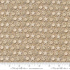 Image of Saltwater The White Pearl Sand quilting cotton fabric by Cathe Holden for Moda Fabrics. Features seashells on a beige background. Cute Little Fabric Shop.