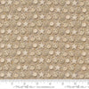 Image of Saltwater The White Pearl Sand quilting cotton fabric by Cathe Holden for Moda Fabrics. Features seashells on a beige background. Cute Little Fabric Shop.