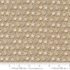 Image of Saltwater The White Pearl Sand quilting cotton fabric by Cathe Holden for Moda Fabrics. Features seashells on a beige background. Cute Little Fabric Shop.