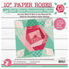 SALE It's Sew Emma 10" Paper Roses Quilt Blocks Foundation Paper Floral Block Paper - Riley Blake Foundation Paper