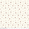 Image of Designer Flannel Meadow Moments Ladybugs Cream flannel cotton fabric by Sandra Nygard-Parthoens for Riley Blake Designs. Features ladybugs and flowers on a cream background. Cute Little Fabric Shop.