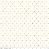 Image of Designer Flannel Meadow Serendipity 2 Hearts Cream flannel cotton fabric by Minki Kim for Riley Blake Designs. Features hearts on a cream background. Cute Little Fabric Shop.