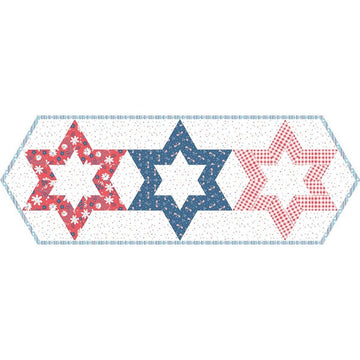 SALE Hollow Star Table Runner Quilt PATTERN Star Block Pattern - Riley Blake INSTRUCTIONS Only