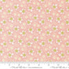 Image of Summers End Geranium Cloud quilting cotton fabric by Fig Tree Co for Moda Fabrics. Features leaves on a pink background. Cute Little Fabric Shop.