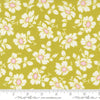 Image of Summers End Cosmos Grass quilting cotton fabric by Fig Tree Co for Moda Fabrics. Features flowers on a green background. Cute Little Fabric Shop.