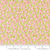 Image of Summers End Meadow Lilac quilting cotton fabric by Fig Tree Co for Moda Fabrics. Features flowers on a pink background. Cute Little Fabric Shop.