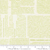 Image of Summers End Text Clover quilting cotton fabric by Fig Tree Co for Moda Fabrics. Features text on a green background. Cute Little Fabric Shop.