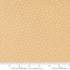 Image of Summers End Dandelion Almond Pie quilting cotton fabric by Fig Tree Co for Moda Fabrics. Features flowers on a tan background. Cute Little Fabric Shop.