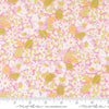 Image of Summers End Garden Lilac quilting cotton fabric by Fig Tree Co for Moda Fabrics. Features flowers on a pink background. Cute Little Fabric Shop.