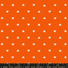 Trinketry Hearts Goldfish Orange Polka Dot Fabric - RS0091 - Moda Fabrics Quilting Cotton Fabric