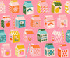 Trinketry Matchmaker Balmy Pink Matchbox Fabric - RS0109 - Moda Fabrics Quilting Cotton Fabric