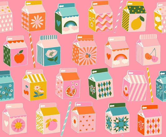 Trinketry Matchmaker Balmy Pink Matchbox Fabric - RS0109 - Moda Fabrics Quilting Cotton Fabric
