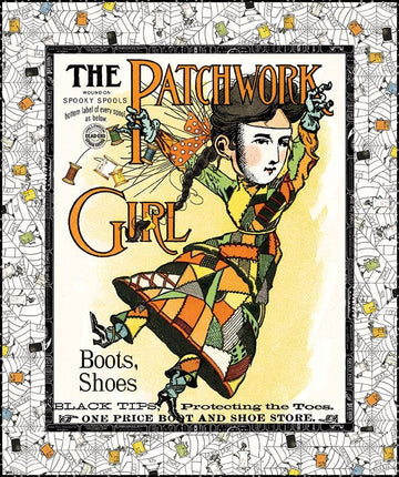 Patchwork Girl Panel Kit - Patchwork Girl - J. Wecker Frisch - Riley Blake Designs - Pattern Quilt Kit -  Quilting Cotton