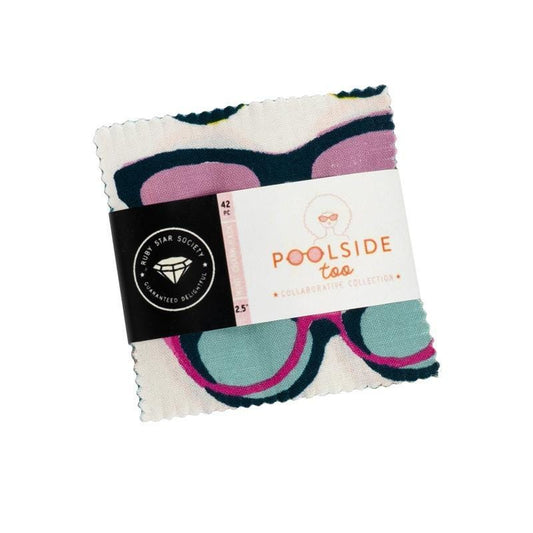 Poolside Too Mini Charm Pack Summer Fabric - RS5197MC - 42-Piece Precut - Moda Fabrics Ruby Star Society Quilting Cotton Fabric