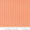 Image of Fruit Salad Stripes Coral quilting cotton fabric by Corey Yoder for Moda Fabrics. Features fruit on an orange background. Cute Little Fabric Shop.