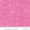 Image of Fruit Salad Sketch Petal Pink quilting cotton fabric by Corey Yoder for Moda Fabrics. Features fruit on a pink background. Cute Little Fabric Shop.