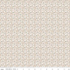 Image of Whimsical Woodland Mini Florals Natural quilting cotton fabric by Tasha Noel for Riley Blake Designs. Features flowers on a brown background. Cute Little Fabric Shop.