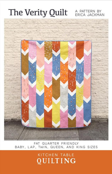 Kitchen Table Quilting The Verity Quilt PATTERN Geometric Pattern - Riley Blake INSTRUCTIONS Only