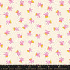 Image of Mystic Fable Sweetflower Neon Pink quilting cotton fabric by Alexia Abegg of Ruby Star Society for Moda Fabrics. Features flowers on a cream background. Cute Little Fabric Shop.