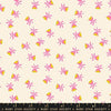 Image of Mystic Fable Sweetflower Neon Pink quilting cotton fabric by Alexia Abegg of Ruby Star Society for Moda Fabrics. Features flowers on a cream background. Cute Little Fabric Shop.
