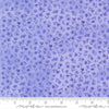 Image of Delphinium Small Floral Bluebell quilting cotton by Janet Clare for Moda Fabrics. Features flowers on a blue background. Cute Little Fabric Shop.