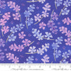 Image of Delphinium Lilacs Agapanthus quilting cotton by Janet Clare for Moda Fabrics. Features flowers on a blue background. Cute Little Fabric Shop.