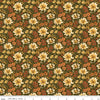 Image of Bountiful Floral Shrubs quilting cotton fabric by Sandy Gervais for Riley Blake Designs. Features flowers on a green background. Cute Little Fabric Shop.