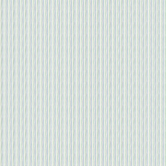 Image of By The Seashore Simple Stripes Blue quilting cotton fabric by Claire Holliday, Features stripes on a blue Background. Cute Little Fabric Shop.