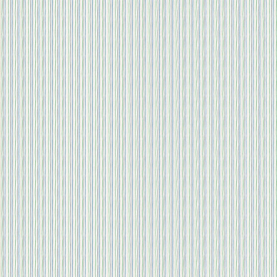 Image of By The Seashore Simple Stripes Blue quilting cotton fabric by Claire Holliday, Features stripes on a blue Background. Cute Little Fabric Shop.