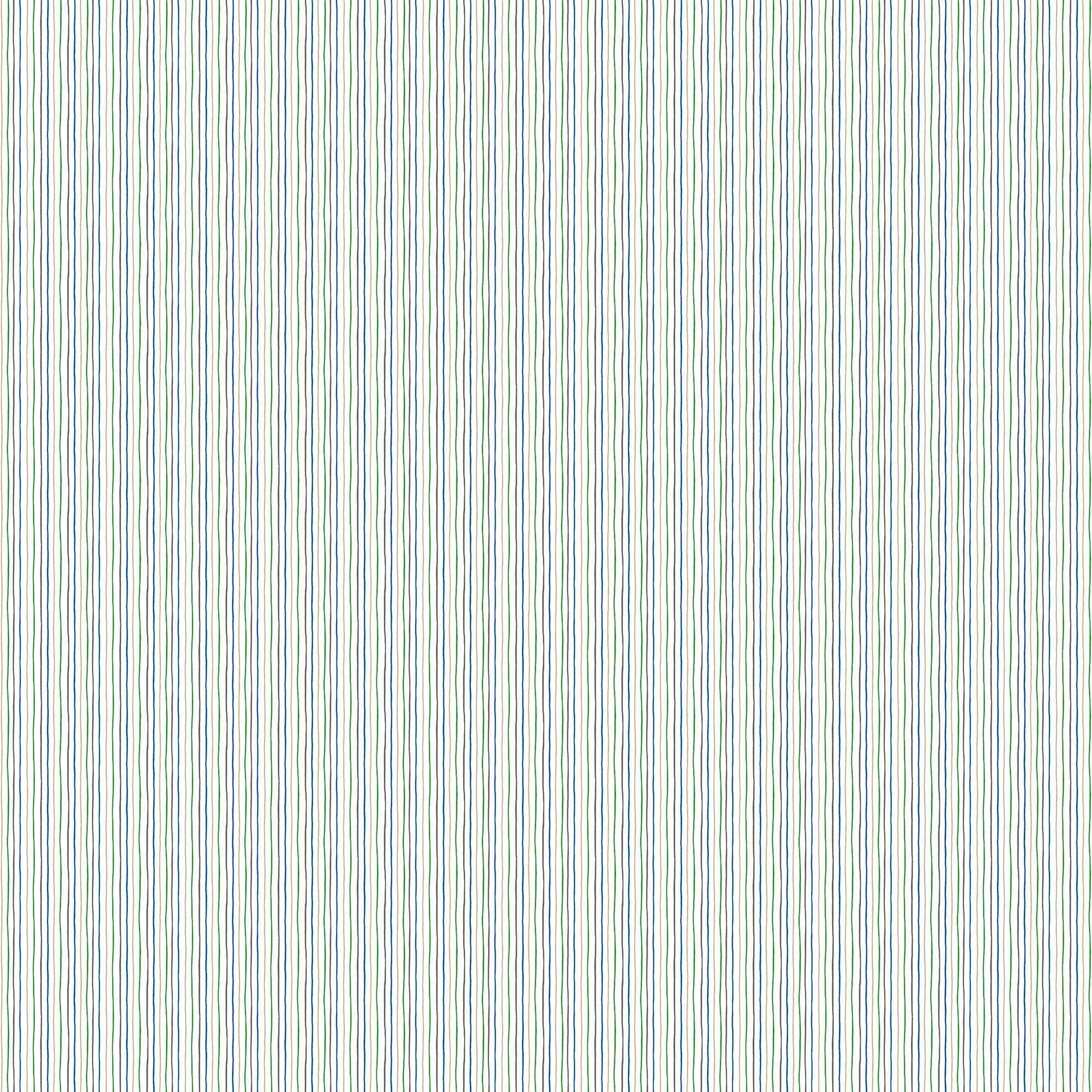 Image of By The Seashore Simple Stripes Blue quilting cotton fabric by Claire Holliday, Features stripes on a blue Background. Cute Little Fabric Shop.