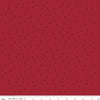 Image of Christmas Time Dots Red quilting cotton fabric by Dani Mogstad for Riley Blake Designs. Features polka dots on a red background. Cute Little Fabric Shop.