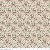 Image of Christmas Time Deer Linen quilting cotton fabric by Dani Mogstad for Riley Blake Designs. Features deer on a cream background. Cute Little Fabric Shop.