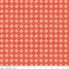 Image of Colorful Critters Check Orange Quilting Cotton Fabric by Official Licensed Product for Riley Blake Designs. Features checks on an orange background. Cute Little Fabric Shop.