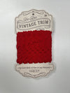 SALE Lori Holt Vintage Trim Large on Spool STVT-8533 Riley Red - Riley Blake Designs - 12 Yards of 5/8" Polyester Trim