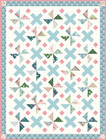SALE Sincerely Quilt PATTERN Pinwheel Blocks Pattern - Riley Blake INSTRUCTIONS Only