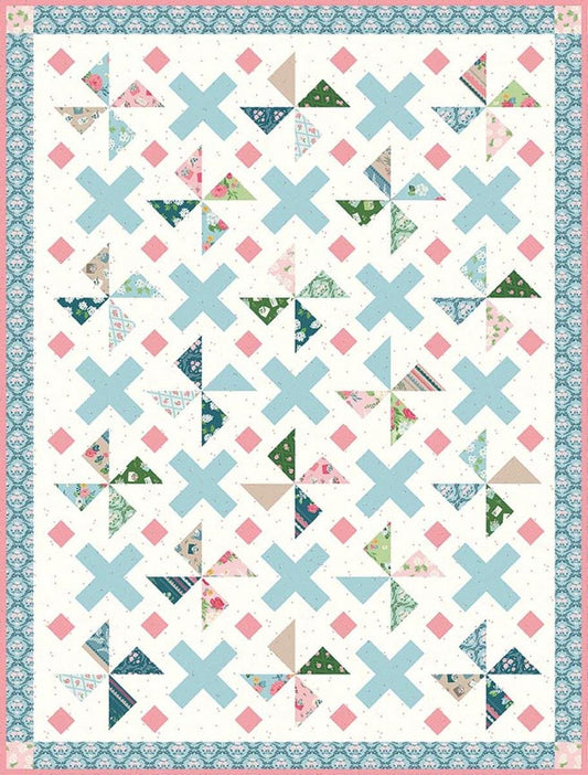 SALE Sincerely Quilt PATTERN Pinwheel Blocks Pattern - Riley Blake INSTRUCTIONS Only