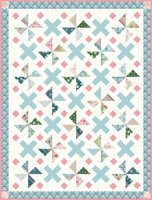 SALE Sincerely Quilt PATTERN Pinwheel Blocks Pattern - Riley Blake INSTRUCTIONS Only