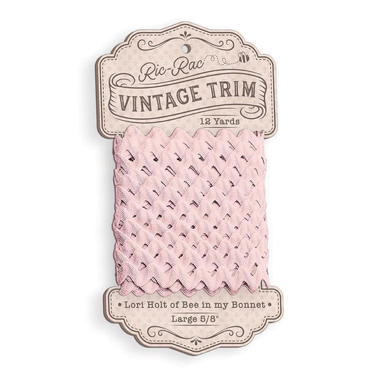 SALE Lori Holt Vintage Trim Large on Cardboard Spool STVT-14765 Frosting - Riley Blake Designs - 12 Yards of 5/8" Polyester Trim
